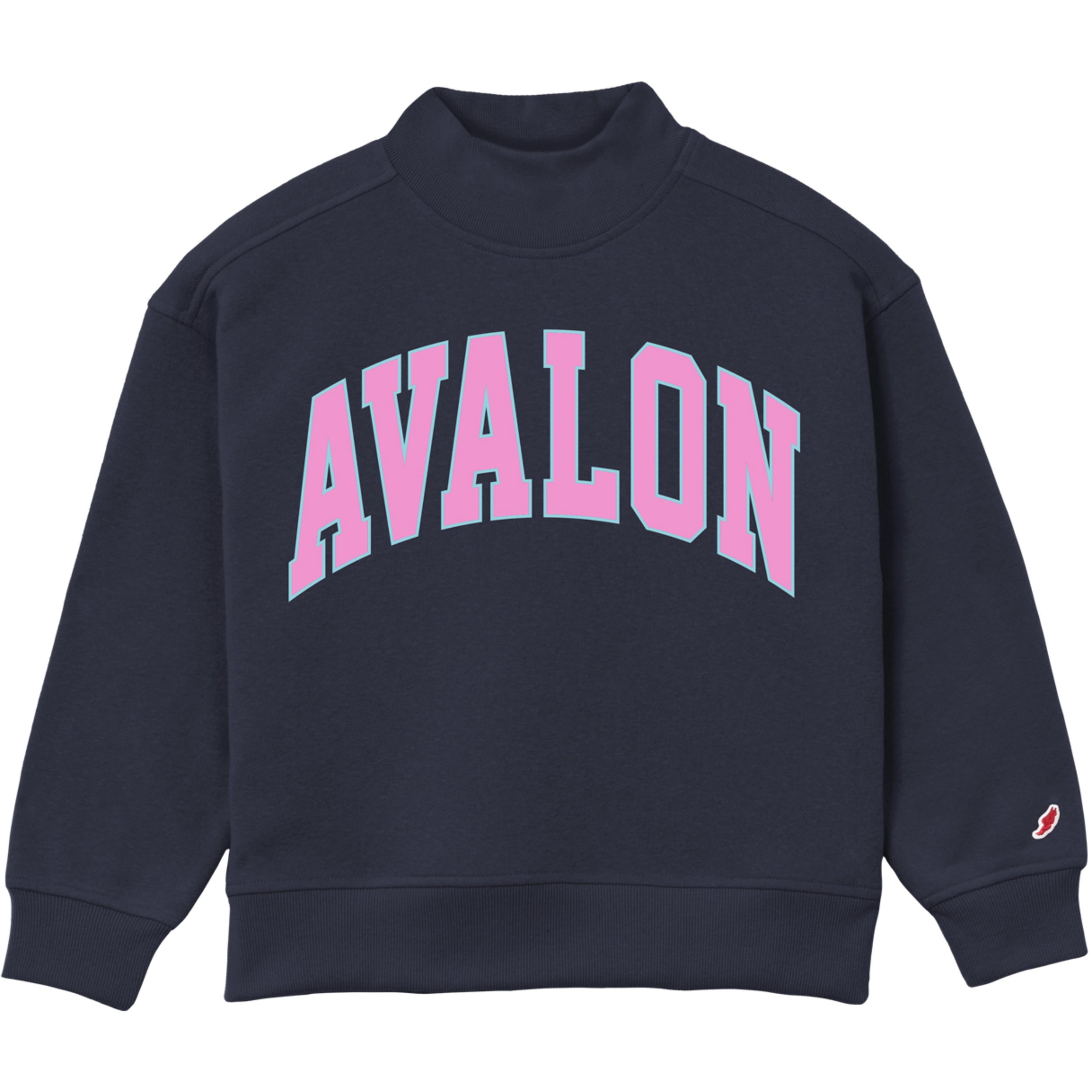 Youth Avalon Diana Mock Neck - Navy