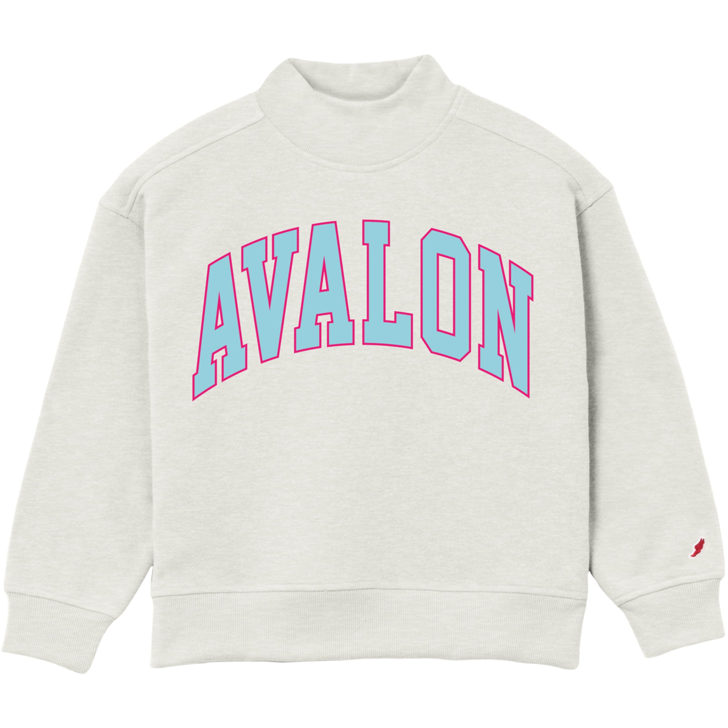 Youth Avalon Diana Mock Neck - Oatmeal Heather