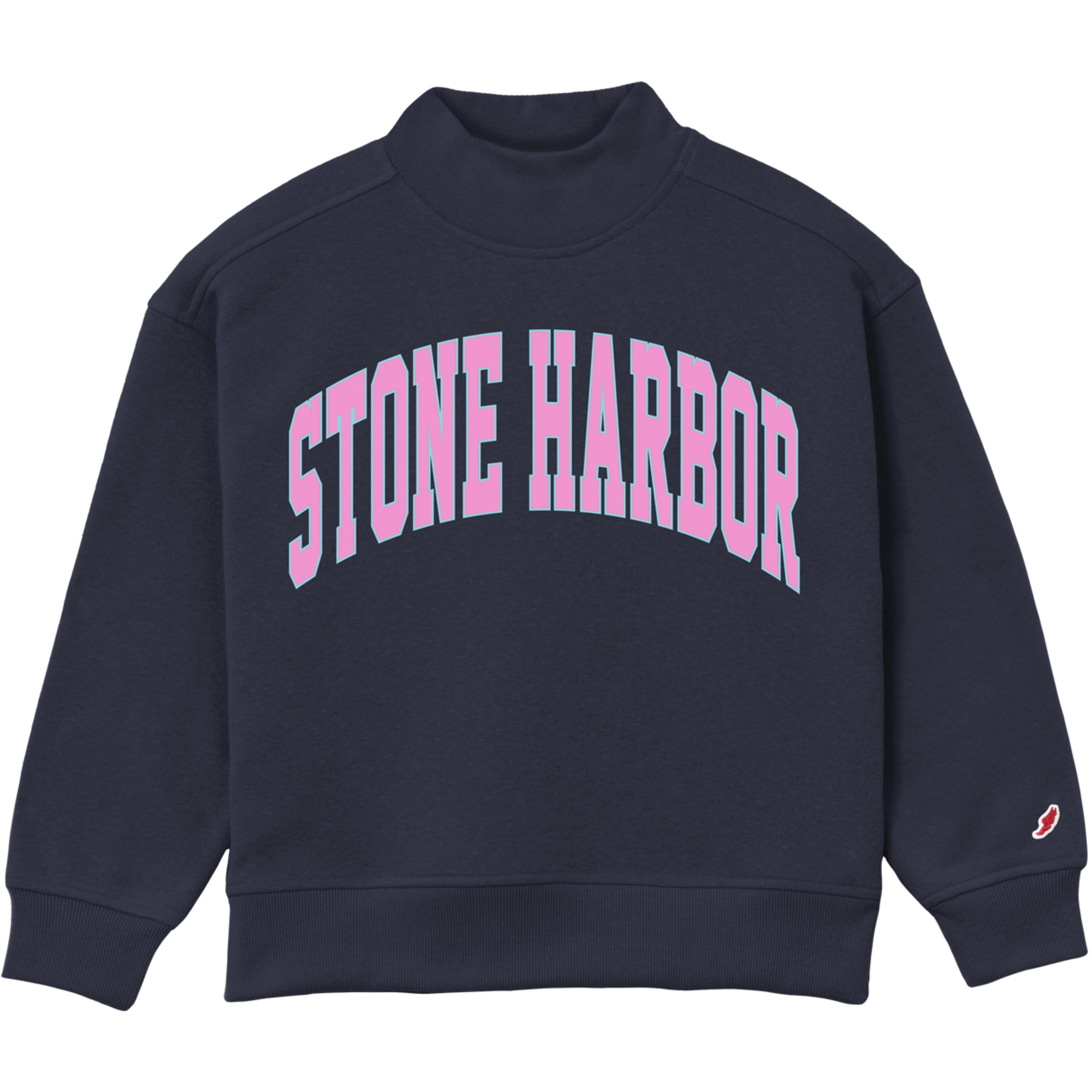 Youth Stone Harbor Diana Mock Neck - Navy