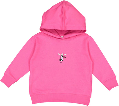 Avalon Toddler Seagull Hoodie Raspberry