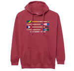 Unisex Stone Harbor Avalon Embroidered Oars Essential Hood 2.0 - Cardinal ** 20% END OF SUMMER SALE