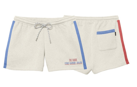 Women's The Shore Chaser Striped Short - Oatmeal Heather ** 30% END OF SUMMER SALE