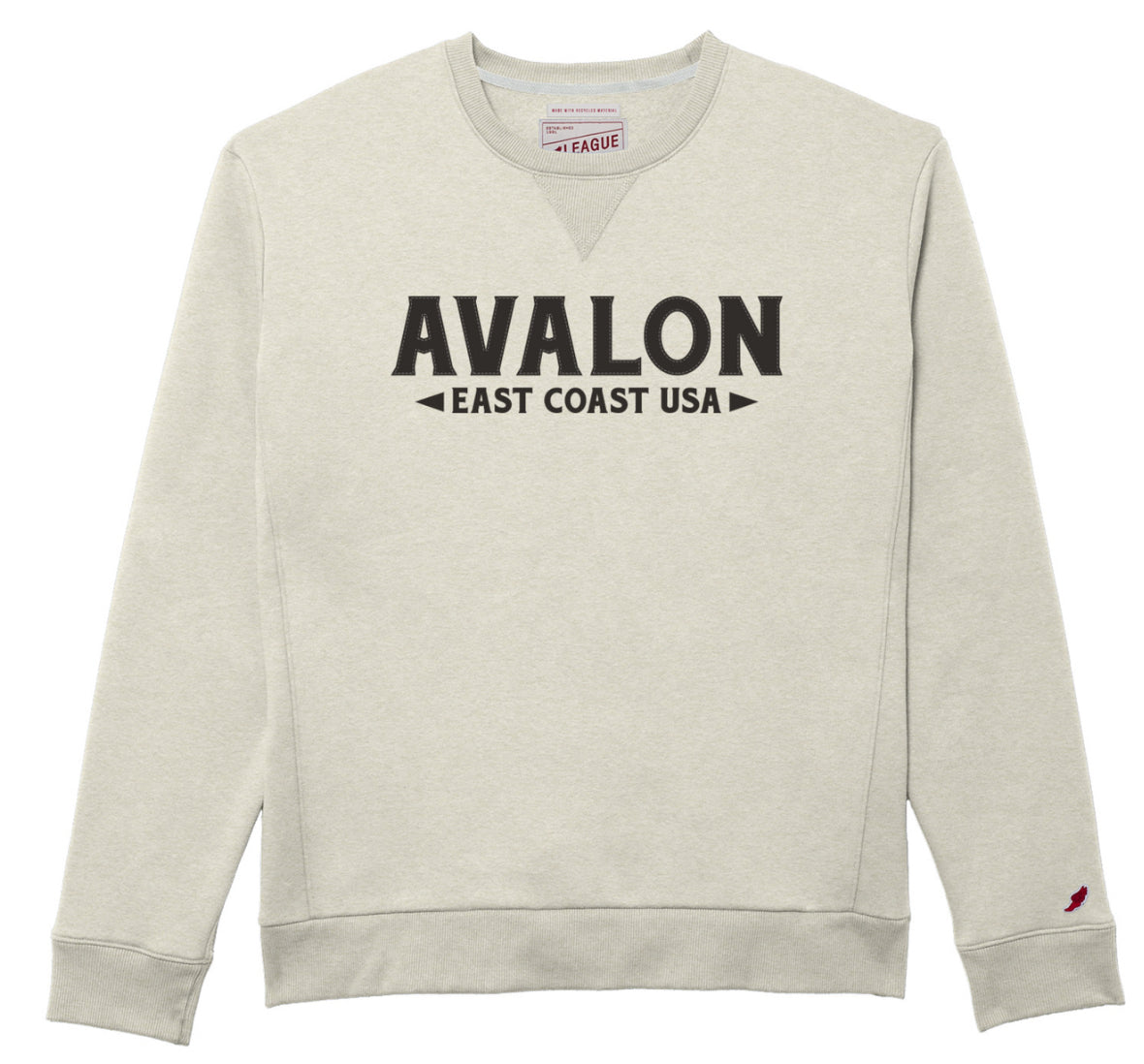 Unisex Avalon East Coast USA 1991 Crew - Oatmeal