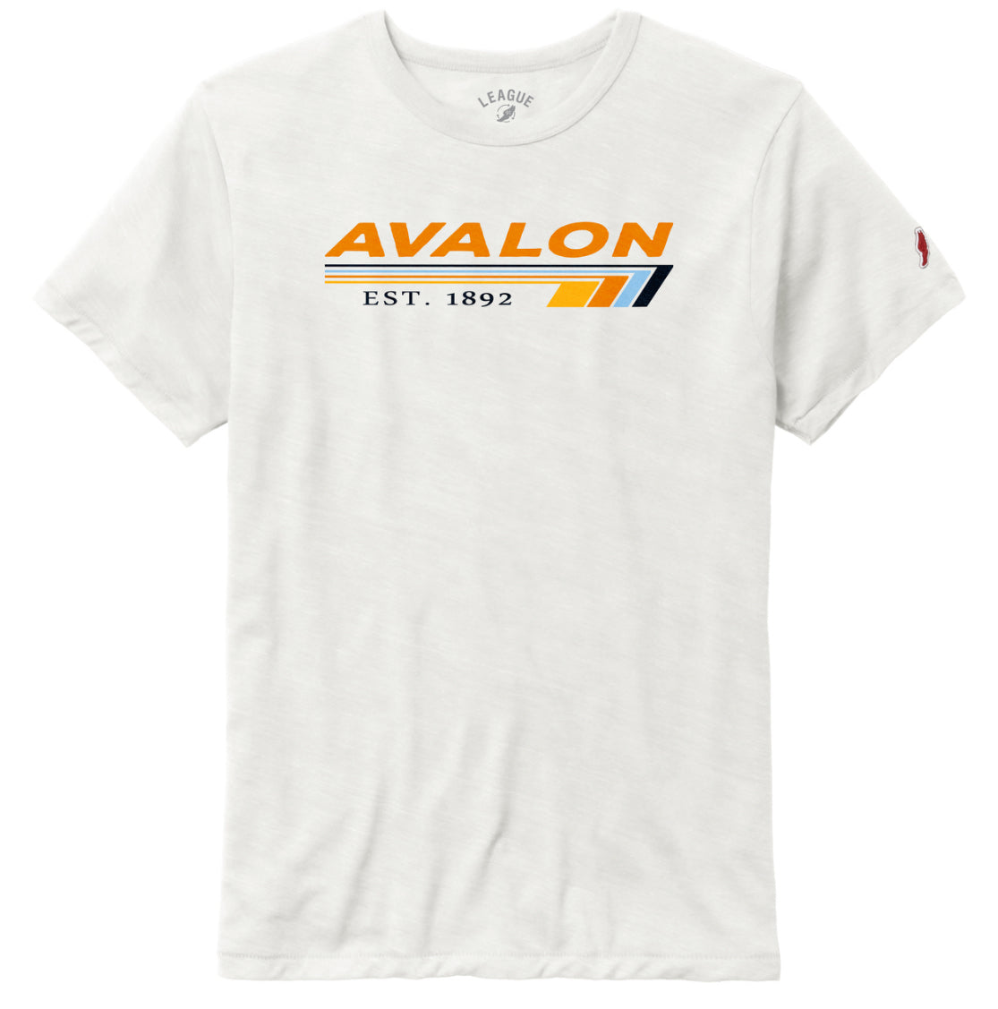 Unisex Avalon Stripes Triblend Victory Falls Tee - Heather Canvas