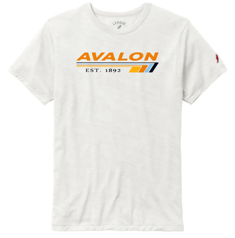 Unisex Avalon Stripes Triblend Victory Falls Tee - Heather Canvas ** 30% END OF SUMMER SALE