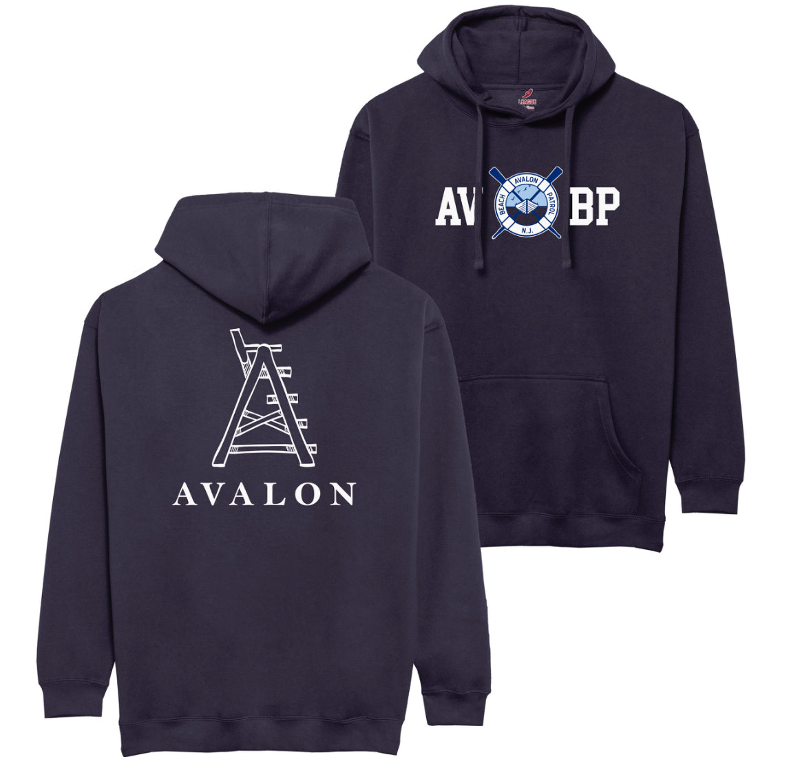 Men's AVBP Essential Fleece Hood - Navy