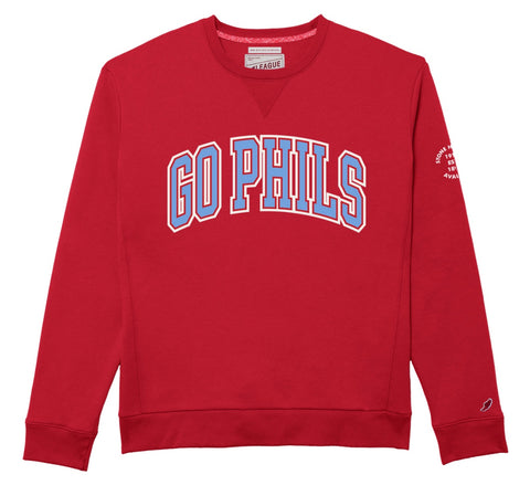 Unisex Go Phils 1991 Crew - True Red