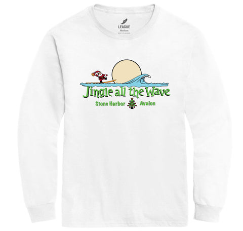 Unisex Jingle All The Way Long Sleeve Tee - Classic White