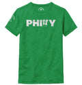 Kids Philly Trophy Tee - Heather Kelly Green