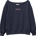 Womens Stone Harbor Tiffany Wave Off The Shoulder - Navy