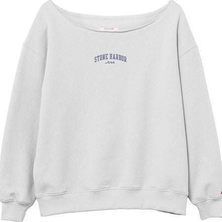 Womens Stone Harbor Tiffany Wave Off The Shoulder - Sno White