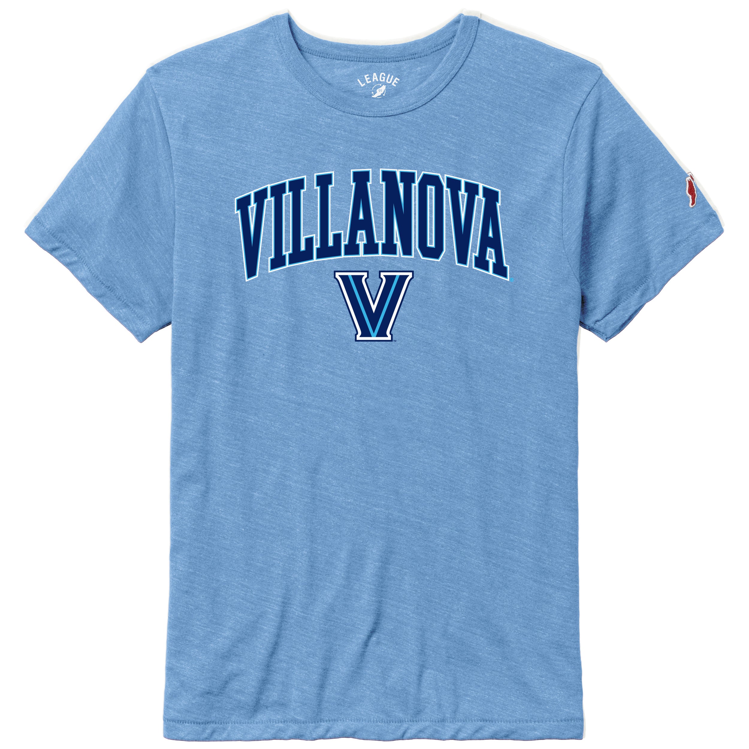 Unisex Villanova Collegiate Tee - Heather Power Blue
