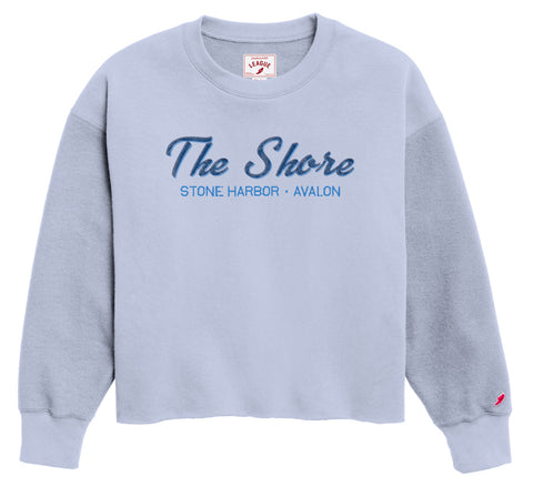 Women's The Shore Reverse Fleece Oversize Midi - Cashmere Blue ** 20% END OF SUMMER SALE