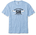 Men's Stone Harbor Crossed Oars Reclaim Tee - Power Blue ** 30% END OF SEASON SALE