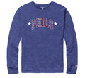 Unisex Phils Long Sleeve Tee - Heather Royal Blue
