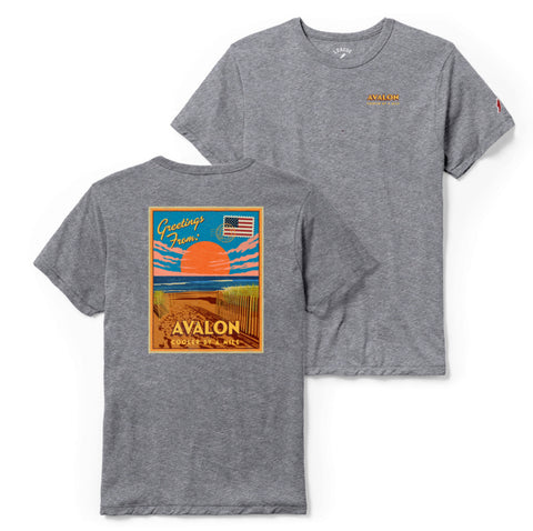 Men's Avalon Postcard Tee - Fall Heather ** 20% END OF SUMMER SALE