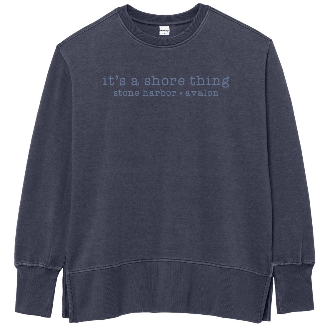 Women's Shore Thing Weathered Fleece Crew - Heather Navy