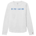 Women's Stone Harbor Candy Intramural Long Sleeve Tee - Heather Varsity White