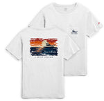 Men's Stone Harbor Sunset Boat Pocket Tee - White ** 30% END OF SUMMER SALE
