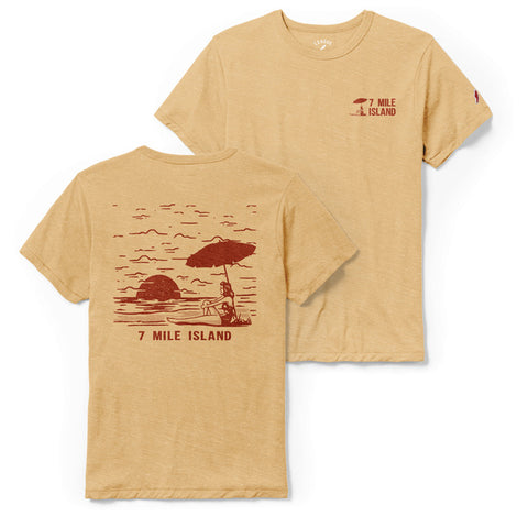 Men's Seven Mile Island Victory Falls Tee - Heather Gold